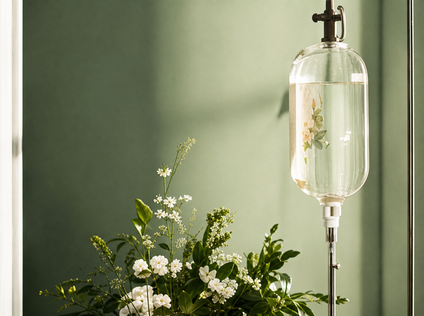 A physician and older patient sharing a thoughtful longevity-care consultation